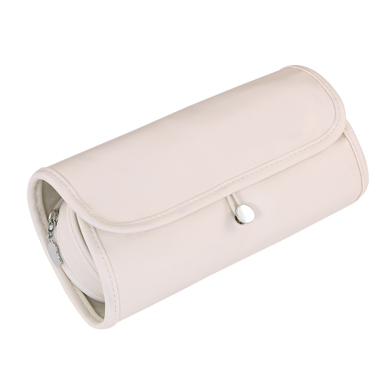 Women's Toiletry Bag - Make Up Bag - Cosmetic Bag - Travel Toiletry Bag - Roll Up Toiletry Bag - Make Up Organizer - Travel Case - Travel Organizer - Make Up Case - Make Up Bag - Luggage Organizer - Cosmetic Case - Toiletry Bag - Beige - 1 Piece - Image 1