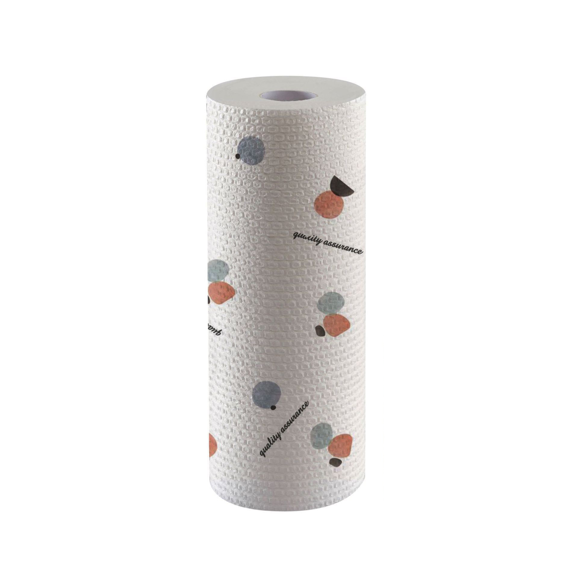 5 PCS Kitchen paper towel - Reusable tissue rolls, made from recycled paper, 50 sheets per roll, suitable for kitchens, furniture, dishes, etc. - Image 1
