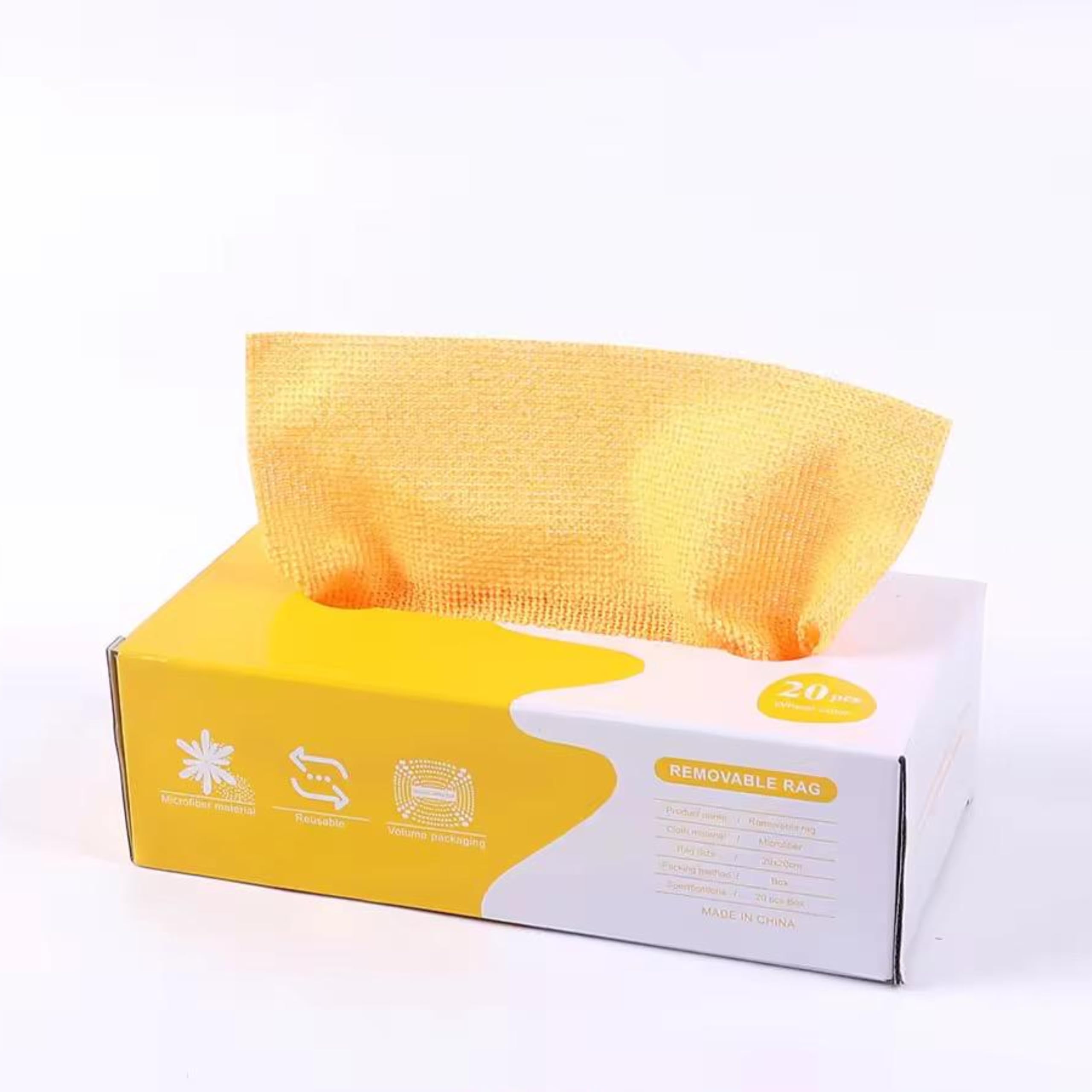 5 PCS Kitchen paper towel/dishcloth/microfiber cleaning cloths | Lint-free | Reusable for home, kitchen, car | Strong water absorption, washable | No streaks, ideal for dishes, glasses, and countertops (20 pieces) - Image 1