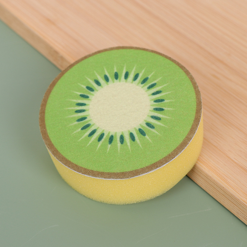 Kitchen Cleaning Sponge | Thick scouring pad | Suitable for dishes, pans, and fruit bowls | Powerful cleaning, durable, and long-lasting(kiwi) - Image 1