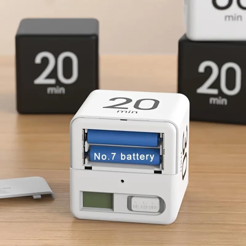 Kitchen Timer - Timer - Cube Timer - Flip Timer - Digital Kitchen Timer - Pomodoro Timer - Time Management - Study Timer - Visual Timer - Kitchen Timer - Countdown - Desk Accessories - Kitchen Timers - Gravity Timer - Red - 1 Piece - Image 3