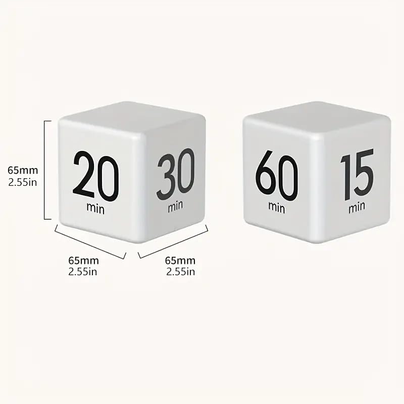 Kitchen Timer - Timer - Cube Timer - Flip Timer - Digital Kitchen Timer - Pomodoro Timer - Time Management - Study Timer - Visual Timer - Kitchen Timer - Countdown - Desk Accessories - Kitchen Timers - Gravity Timer - Red - 1 Piece - Image 4