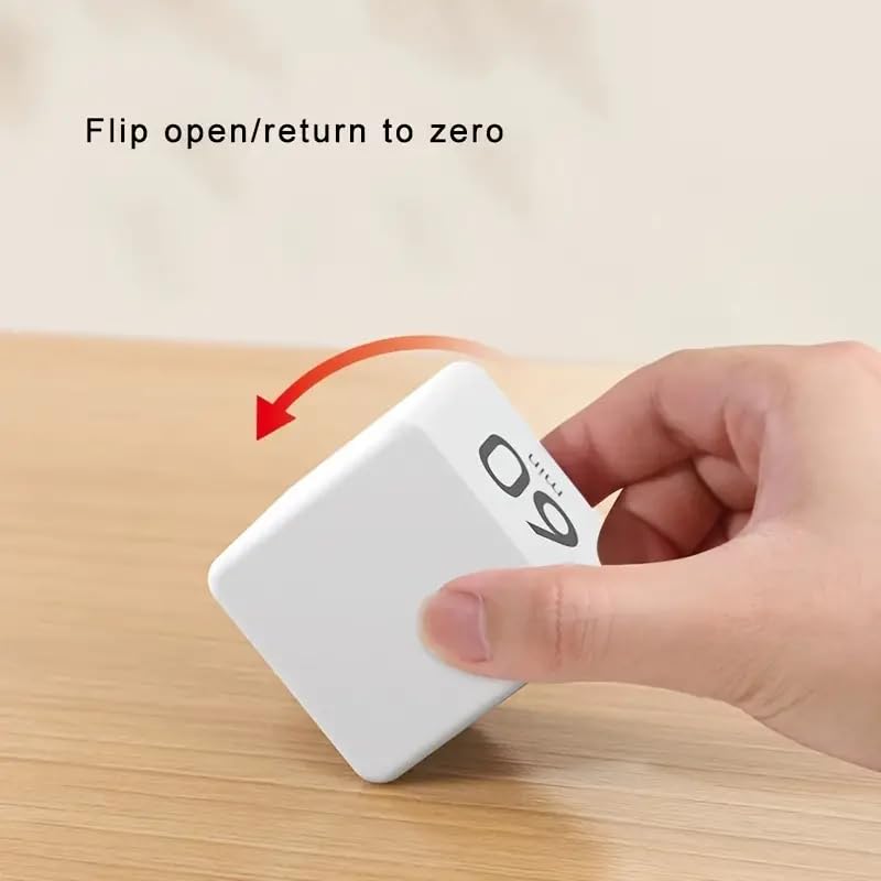 Kitchen Timer - Timer - Cube Timer - Flip Timer - Digital Kitchen Timer - Pomodoro Timer - Time Management - Study Timer - Visual Timer - Kitchen Timer - Countdown - Desk Accessories - Kitchen Timers - Gravity Timer - Red - 1 Piece - Image 5