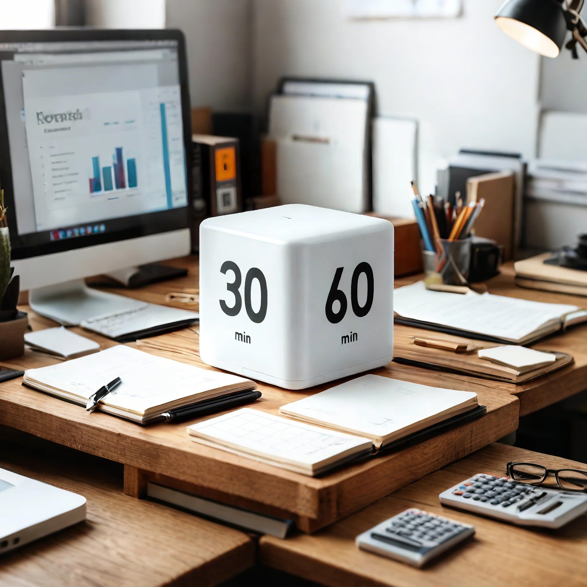 Kitchen Timer - Timer - Cube Timer - Flip Timer - Digital Kitchen Timer - Pomodoro Timer - Time Management - Study Timer - Visual Timer - Kitchen Timer - Countdown - Desk Accessories - Kitchen Timers - Gravity Timer - Red - 1 Piece - Image 7
