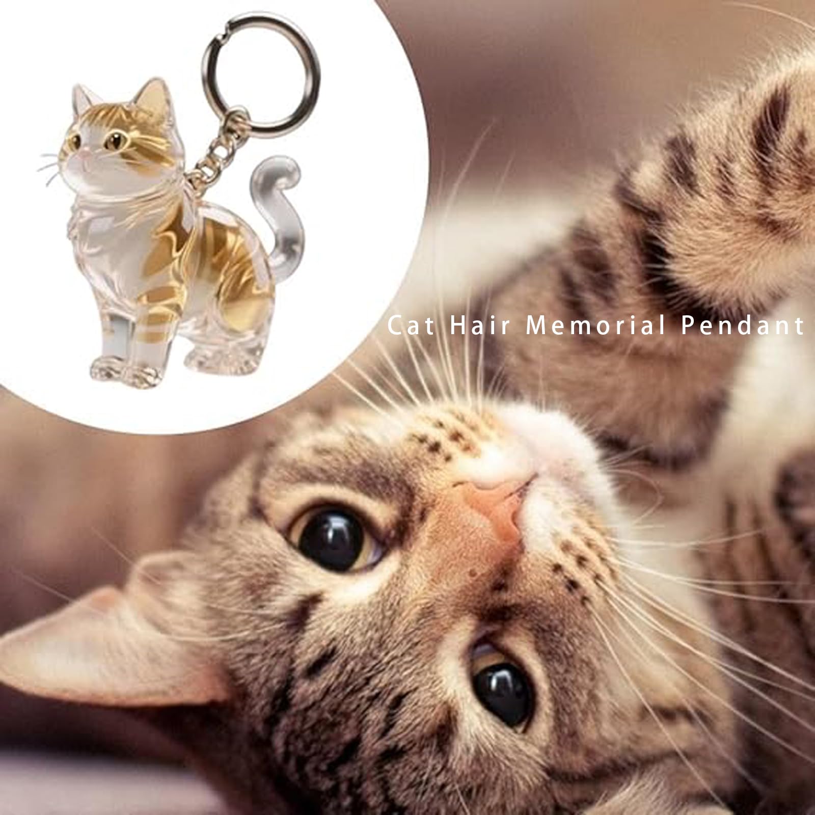 Keychain - Pet Hair - Storage Box - Pendants - Capsule Toy - Dog Hair Capsule - Memorial Pendant - Bag Keychain - Pendants - Memory Capsule Pendant - Cat Hair Collection - DIY - 1 Piece - Image 4