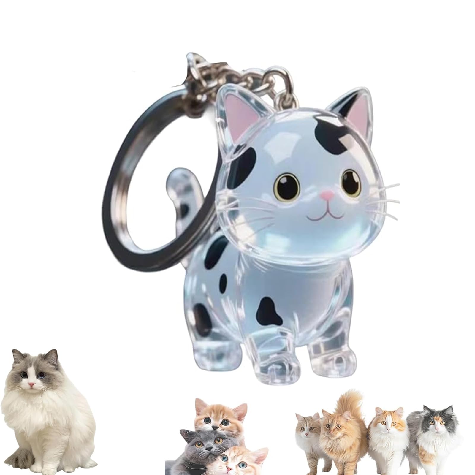 Keychain - Pet Hair - Storage Box - Pendants - Capsule Toy - Dog Hair Capsule - Memorial Pendant - Bag Keychain - Pendants - Memory Capsule Pendant - Cat Hair Collection - DIY - 1 Piece - Image 1