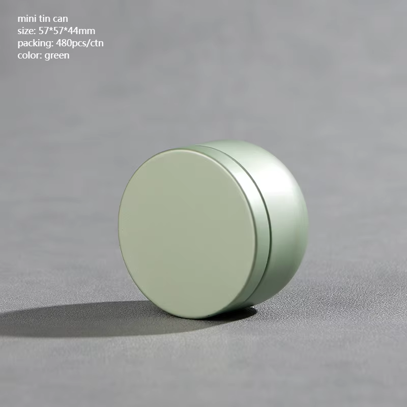 Tea Box - Portable Mini Tea Caddy, Large Tea Storage Container, Small Round Tin Coffee Caddy - Image 1