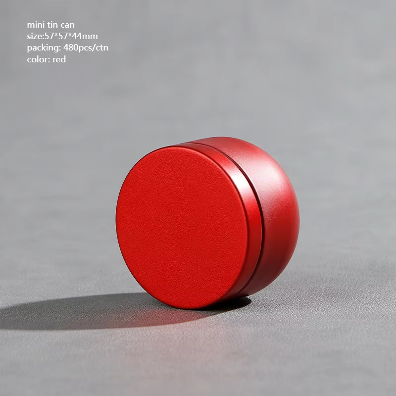 Tea Box - Portable Mini Tea Caddy, Large Tea Storage Container, Small Round Tin Coffee Caddy - Image 1