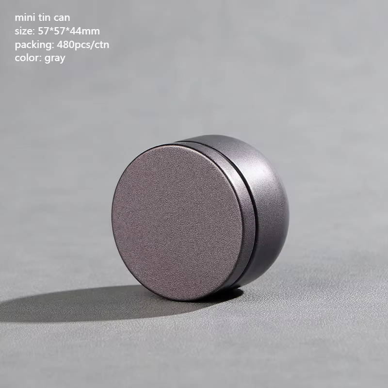 Tea Box - Portable Mini Tea Caddy, Large Tea Storage Container, Small Round Tin Coffee Caddy - Image 1