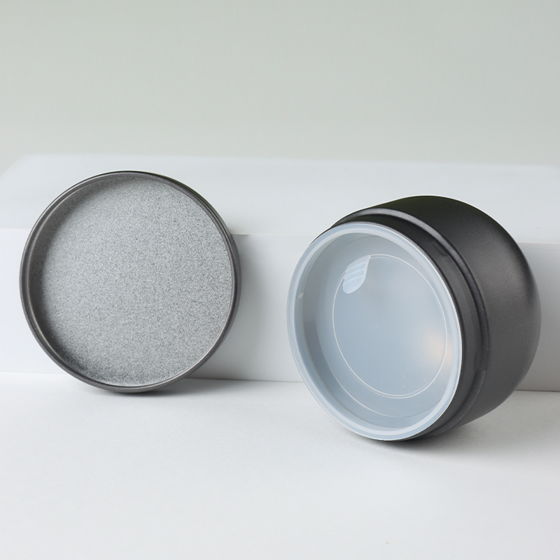 Tea Box - Portable Mini Tea Caddy, Large Tea Storage Container, Small Round Tin Coffee Caddy - Image 5