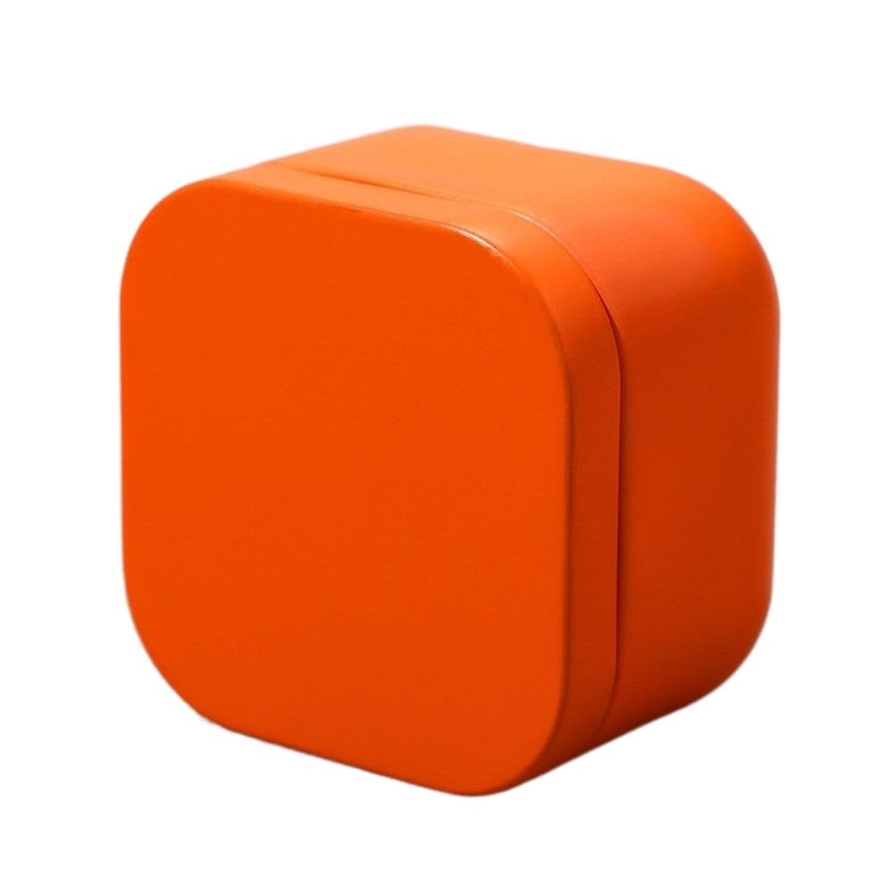 Tea box - Square tin container, tea caddy, metal candy box - Image 1