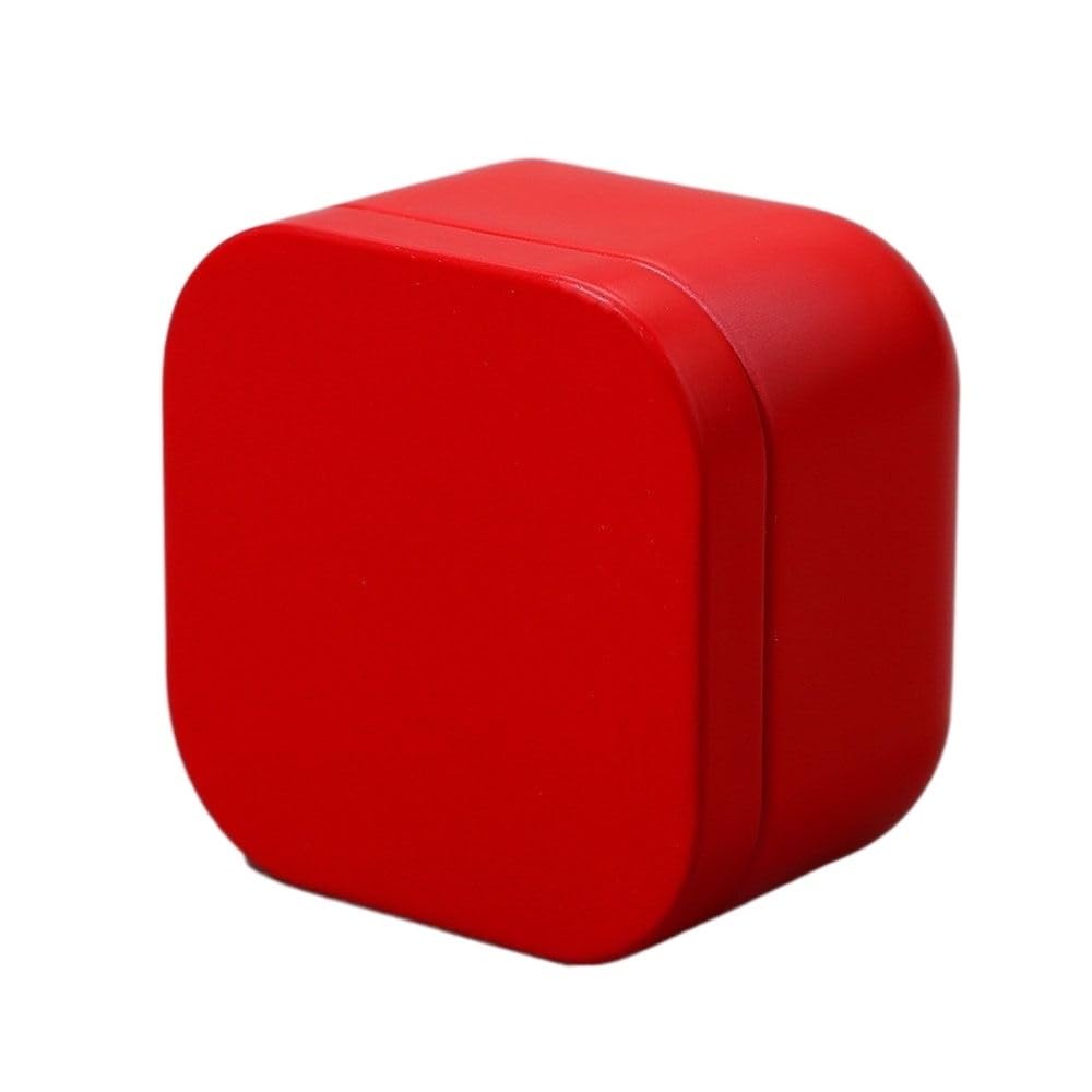 Tea box - Square tin container, tea caddy, metal candy box - Image 1