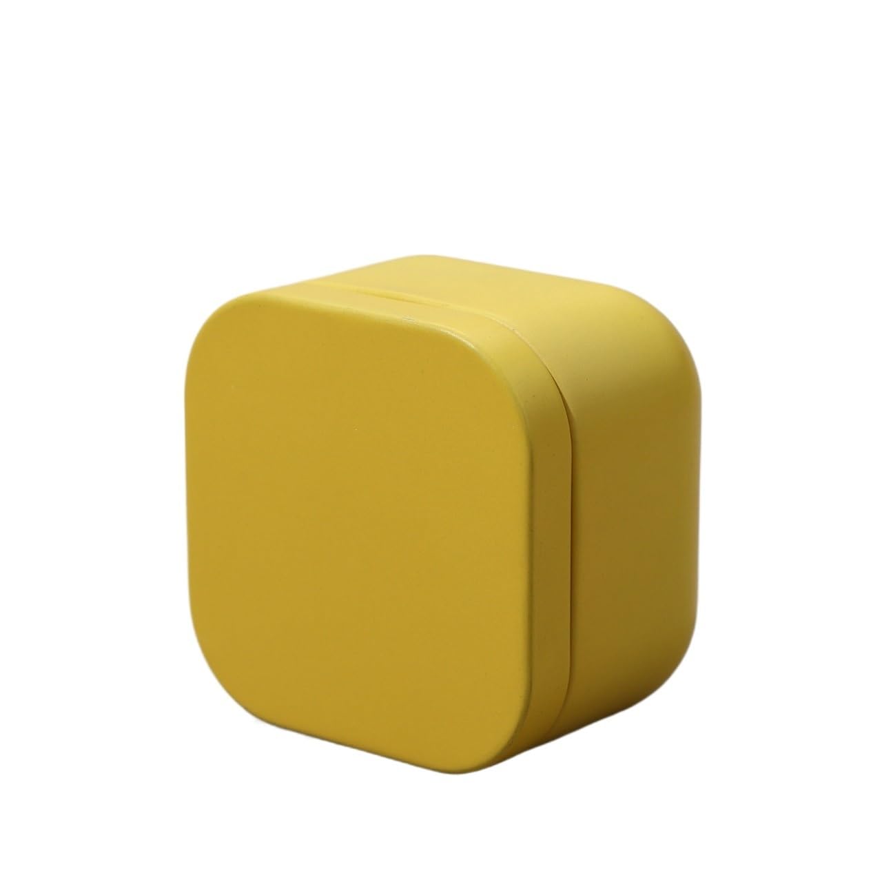 Tea box - Square tin container, tea caddy, metal candy box - Image 1