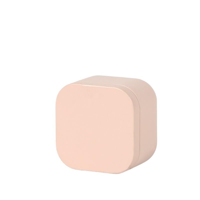 Tea box - Square tin container, tea caddy, metal candy box - Image 1