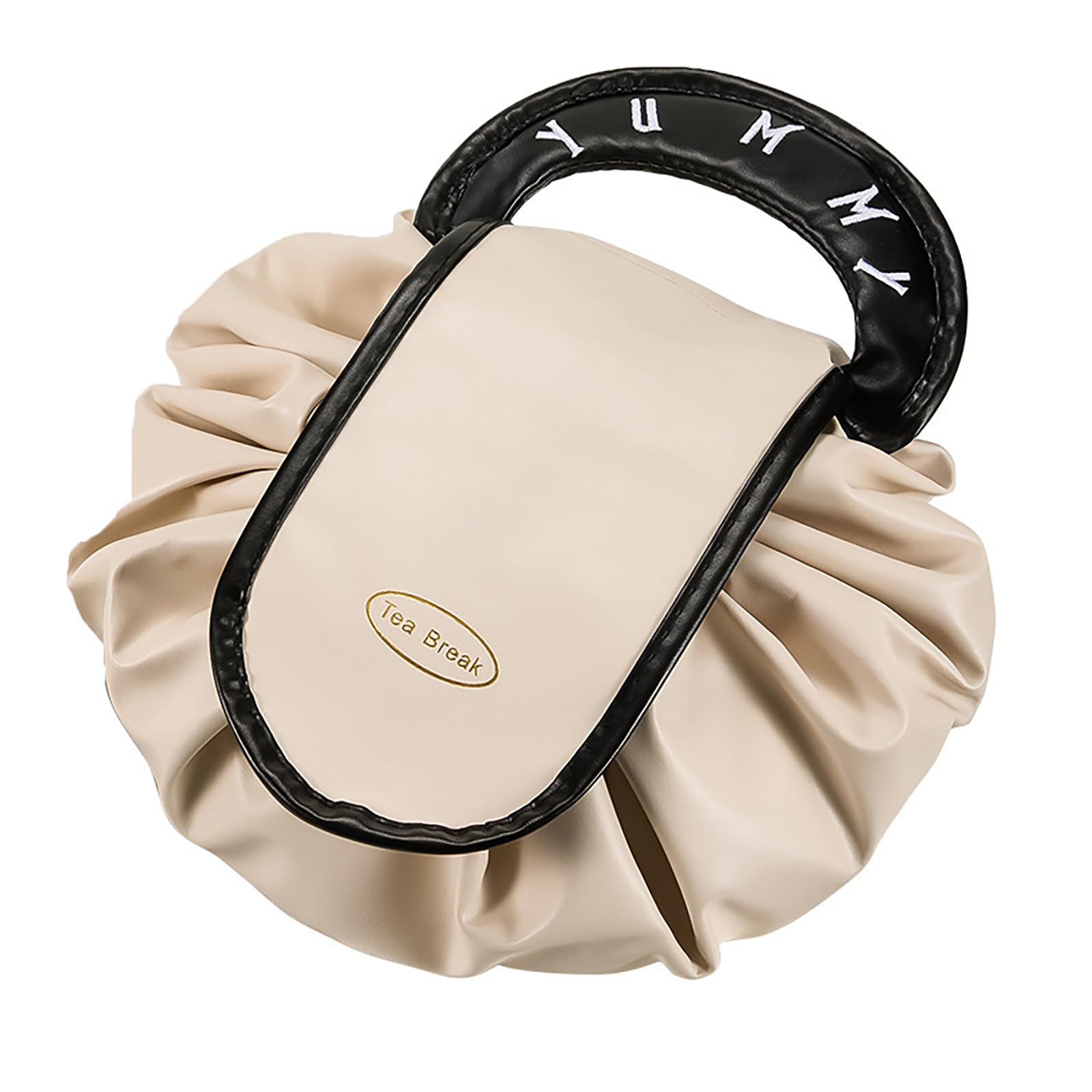 Women's Toiletry Bag - Make Up Bag - Lazy Bag - Cosmetic Organizer - Travel Toiletry Bag - Travel Organizer - Make Up Bag - Water-Repellent - Large Capacity - Beige - 1 Piece - Image 1