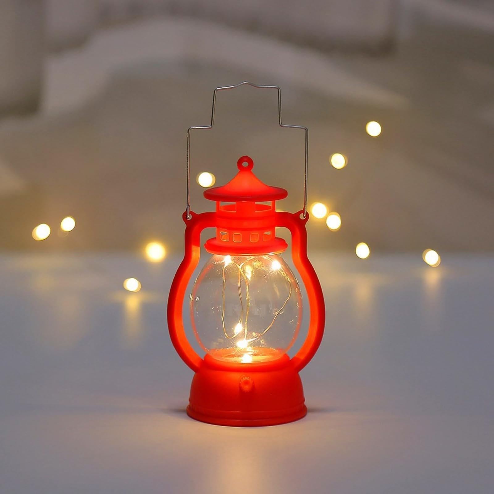 Battery operated candles - LED candles - candles - Hangable - Retro decorations - Christmas candles - LED candles with moving flame - Rituals products - candle holder - rechargeable candles - moving battery candles - Red - Image 1