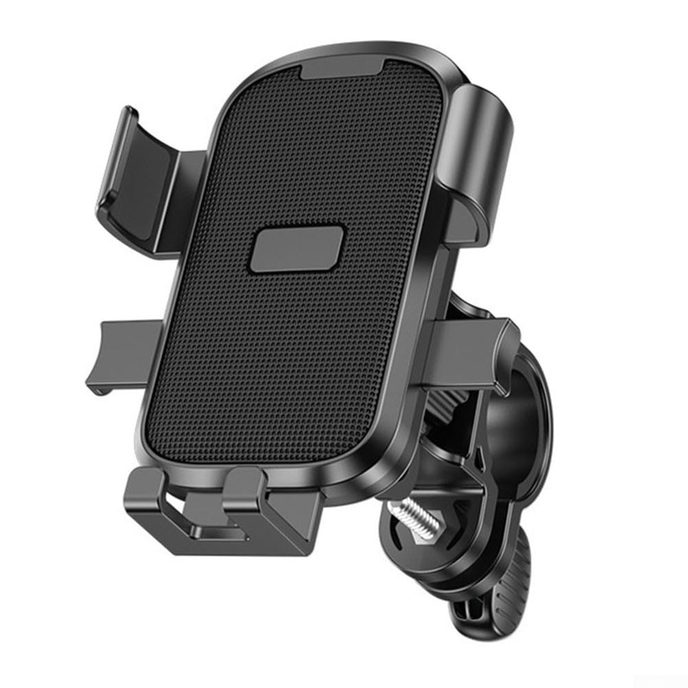 Bicycle Phone Holder - Smartphone Holder - Universal - MTB - Racing Bike - E-bike - Scooter - Motorcycle - Handlebar Mount - 360 Degrees - Mobile Phone Holder - Bicycle Accessories - Black - 1 piece - Image 1