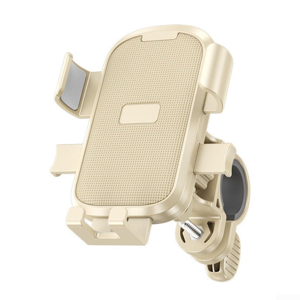 Bicycle Phone Holder - Universal - Shock and Vibration Protection - Bicycle/Motorcycle/Scooter/ATV - Phone Stand - Smartphone Holder - 360 Degree Rotatable - Yellow - Image 1