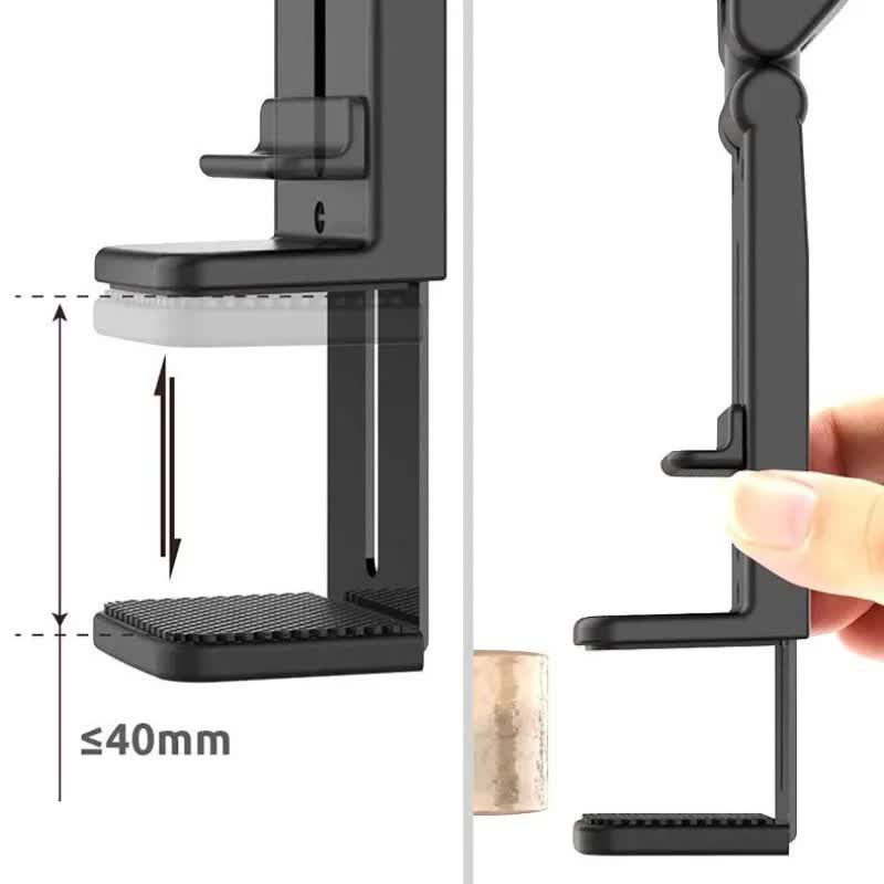 Phone Holder Desk - Tablet Holder - Smartphone Stand - Foldable - Adjustable - Universal - Desk Accessories - Phone Stand - Compact - Travel - Black - 1 piece - Image 4