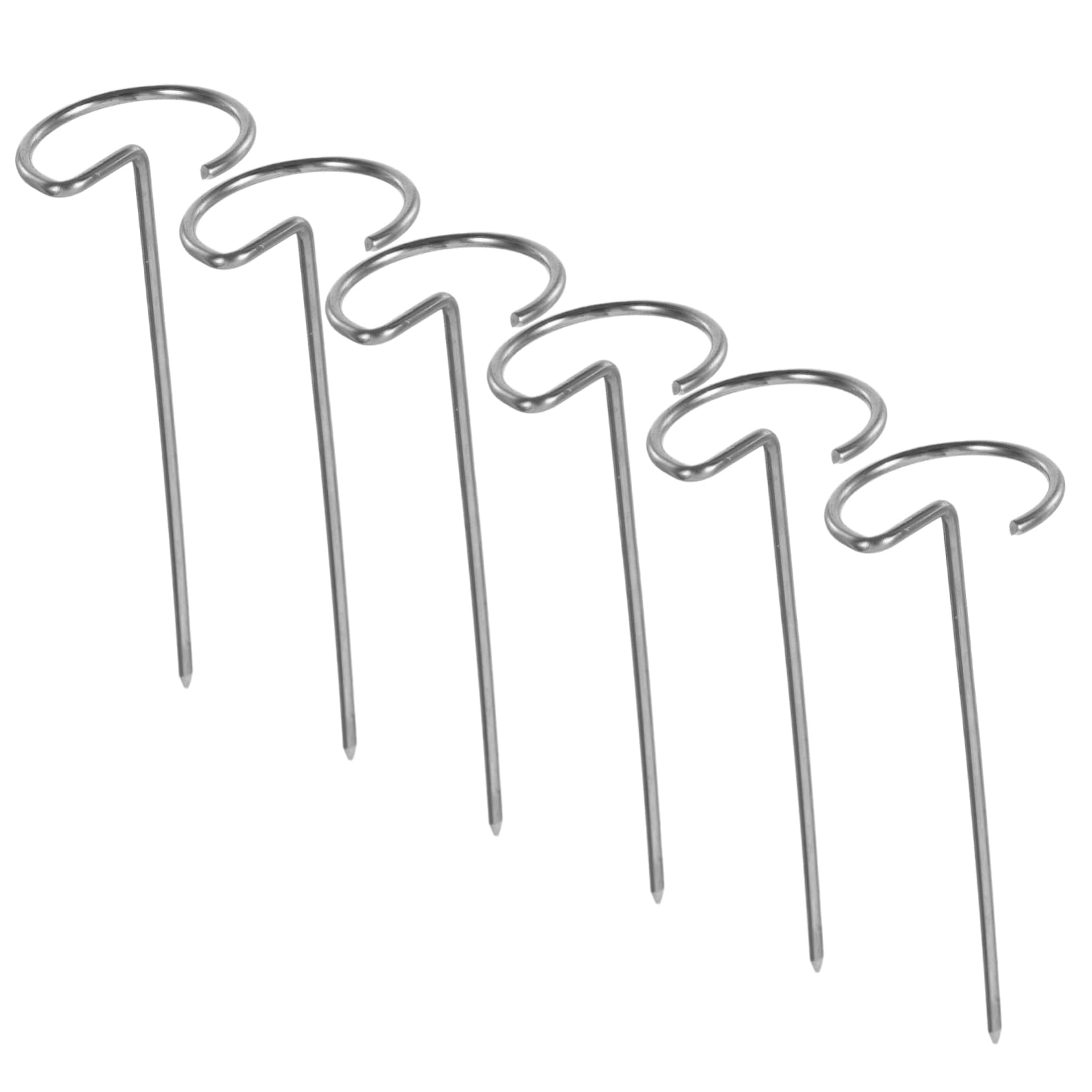 BBQ Skewers - Meat Pins - Satay Sticks Stainless Steel - Barbecue Accessories - Shashlik Skewers - Grill Skewers - Kebab Skewers - Reusable - Stainless Steel - Metal Skewers - 10 pieces - Image 1