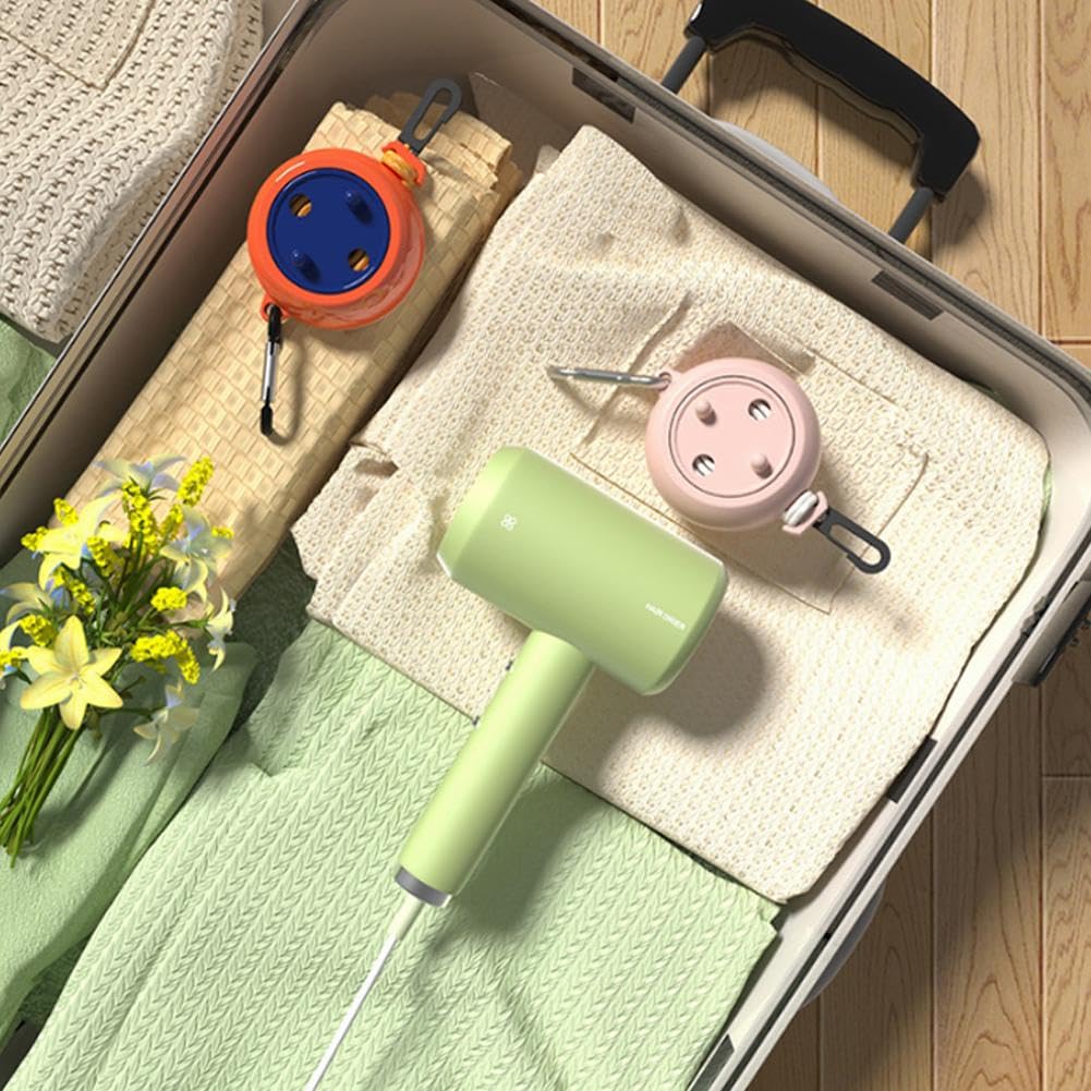 Travel Clothesline - Roll-Up Clothesline - Camping Clothesline - Clothesline - Extendable Clothesline - Clothing Line - Holiday Accessories - Camping Drying Rack - Portable Clothesline - Compact Design - With Carabiner - Non-slip - Indoor and Outdoor - Ca - Image 4