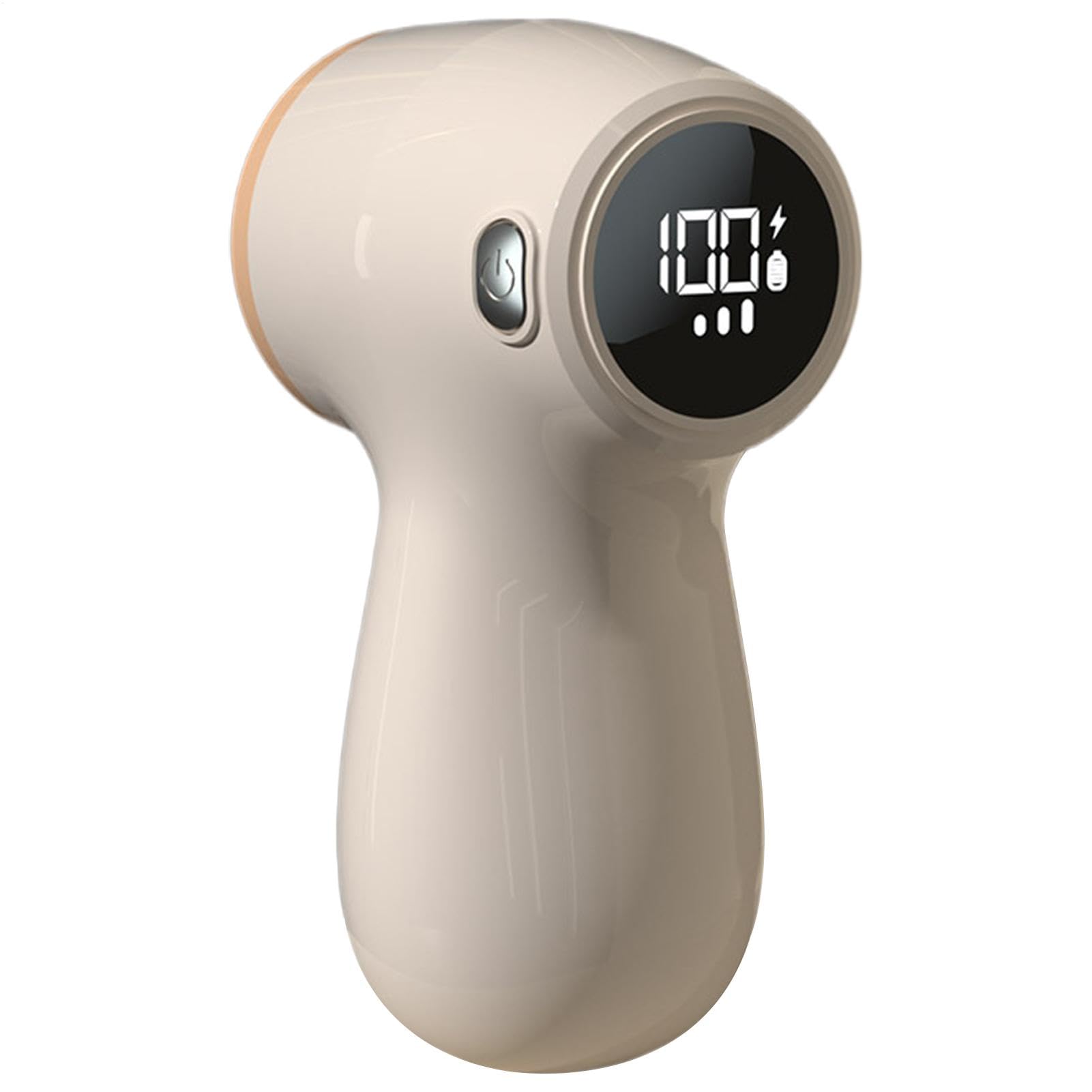 Lint Remover - Lint Trimmer - Lint Remover - Electric Lint Remover - Clothes Roller - Lint Brush - Rechargeable - LED Display - Cordless - Clothes Shaving - Lint Removal - Wool Comb - Beige - 1 Piece - Image 1