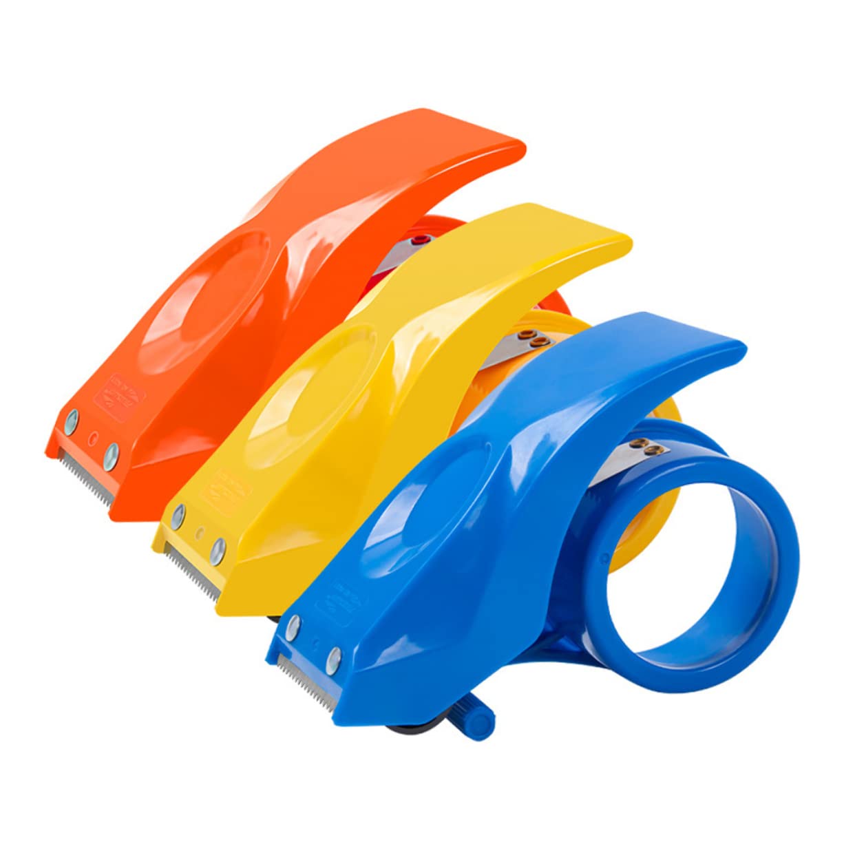 Tape Dispenser - Tape Dispenser - Tape Roller - Tape Roller - Office Supplies - Desk Accessories - Packaging Material - Packaging Tape Holder - Hand Dispenser - Tape Dispenser - Moving - Packing - Office Supplies - Multicolor - 3 Pieces - Image 1