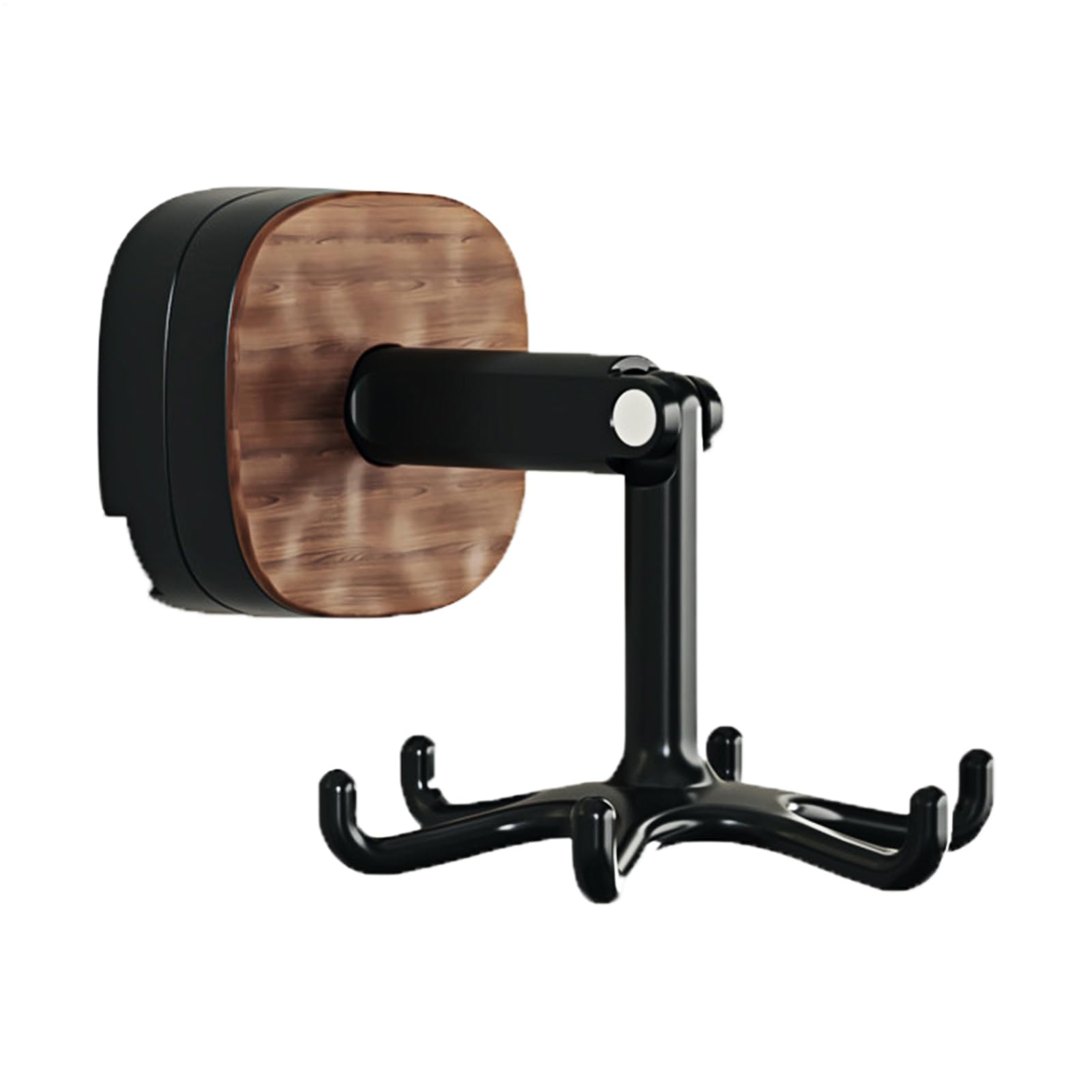 Rotating Kitchen Rack - Utensil Holder - Self-Adhesive Wall Hook - Kitchen Organizer - Rotating Hooks - Adhesive Hook No Drilling - Spatula Rack - Towel Hook - Mug Holder - Kitchen Cabinet Hanging System - Bathroom Hook - Black - 1 Piece - Image 1