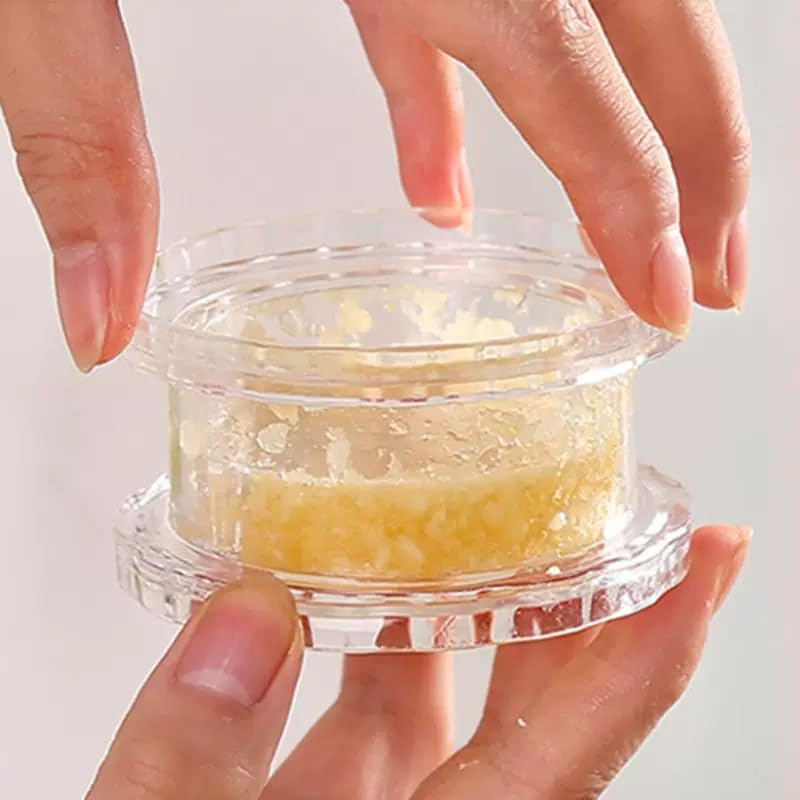 Garlic Press - Garlic Cutter - Garlic Grater - Ginger Mill - Herb Grinder - Garlic Crusher - Kitchen Gadget - Manual Press - Twist System - Kitchen Aid - Chopper - Dishwasher Safe - Transparent - 1 Piece - Image 4