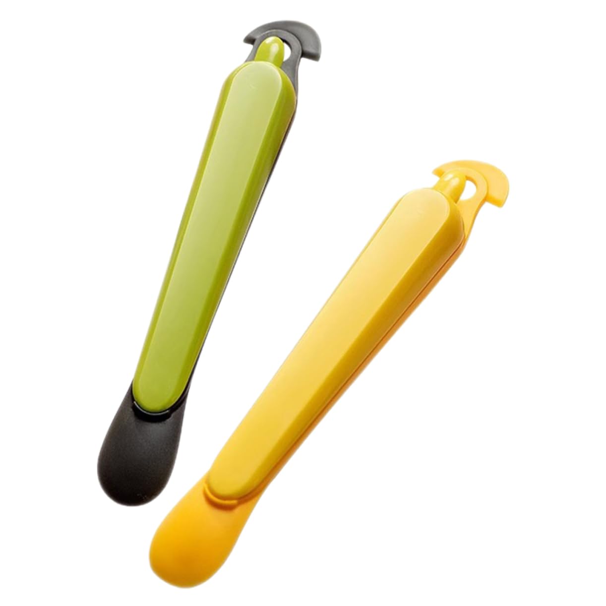 Orange Peeler - Citrus Peeler - Fruit Peeler - Kitchen Tool - Grapefruit Opener - Peel Remover - Plastic Peeling Knife - Kitchen Accessories - Citrus Fruit Tool - Handy Kitchen Utensils - Fruit Preparation - Mandarin Peeler - Yellow and Green - 2 Pieces - Image 1