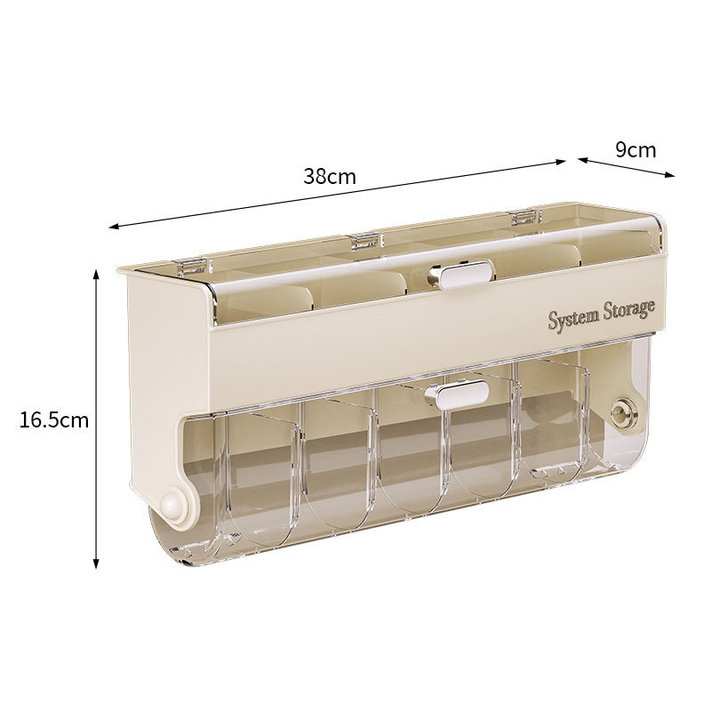Underwear women's storage box - Premium quality - Storage box with lid - Clothing storage box - clothes rack - wardrobe - clothes hangers - Drawer - storage cabinet with compartments - Plastic storage box - Underwear - Socks - Hanging without drilling - W - Image 4