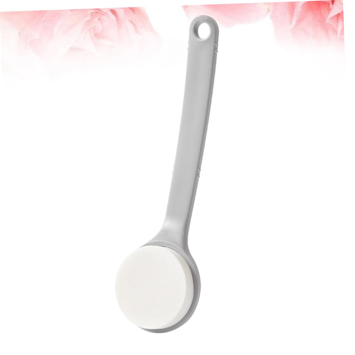 Back Brush with Long Handle - Bath Brush - Shower Brush - Back Scrubber - Bath Sponge on Handle - Back Scrubber - Bathroom Accessories - Shower Sponge - Sponge with Handle - Back Sponge - Bathroom Supplies - Scrubbing - Hangable - Gray - 2 Pieces - Image 5