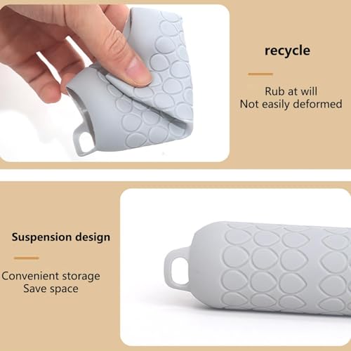 Garlic Peeler - Garlic Press - Garlic Peeler - Kitchen Utensils - Silicone - Silicone Garlic Press - Manual Garlic Press - Garlic Rolling Pin - Gray - 3 Pieces - Image 6