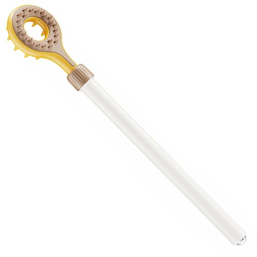 Massager - Back Massager - Telescopic Massager - Portable Massager - For Men, Women, Fathers, Mothers - Women's Gifts - Father's Gifts - Mother's Gift - Festive Gift - Christmas Gift - Yellow - 1 Piece - Image 1