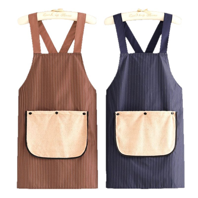 Apron - Women's kitchen apron - Men's kitchen apron - Men's apron - Women's apron - Kitchen apron - With towels - Women's gifts - Father's gifts - Mother's gift - Festive gift - Christmas gifts - Christmas gifts for adults - 3 pieces - Image 1