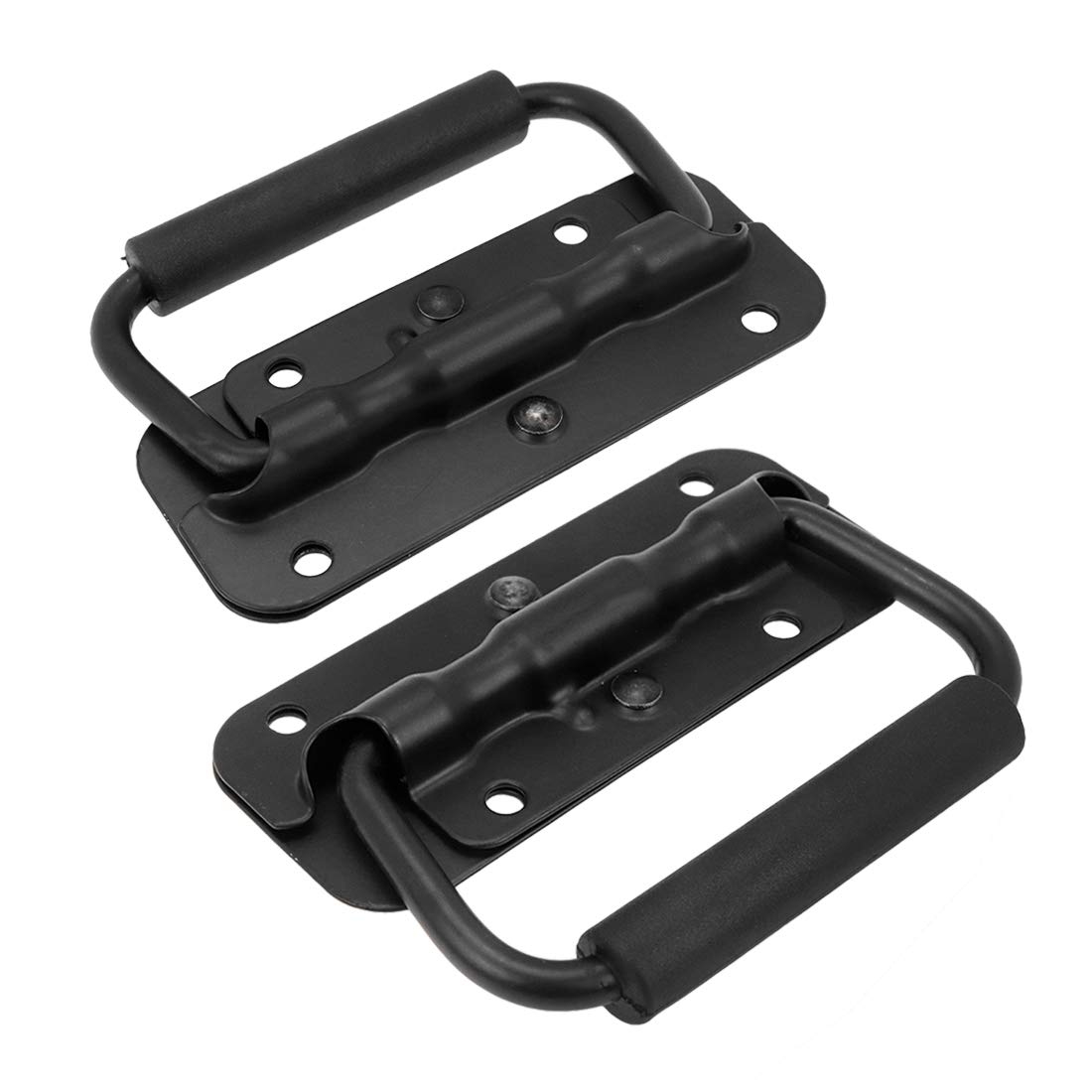 Handle - Tool Box Handle - Cabinet Handle - Tool Handle - Tool Set Handle - Tool Case Handle - Tool Bag Handle - With Grip - Black - Pack of 2 - Image 1