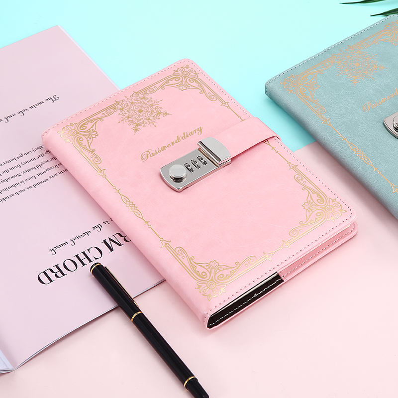Diary - Journal - diary with lock - password book - Notebook - notebook A5 - diary for adults - books - Retro - Creative - Christmas gifts - Christmas gifts for adults - gift for women - gift for men -White - Image 5