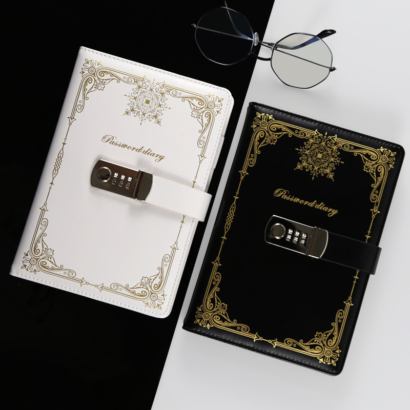 Diary - Journal - diary with lock - password book - Notebook - notebook A5 - diary for adults - books - Retro - Creative - Christmas gifts - Christmas gifts for adults - gift for women - gift for men - 1 piece - Image 2