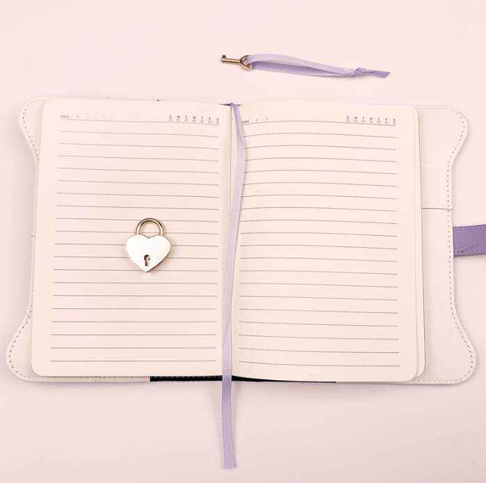 Diary - Journal - diary with lock - password book - Notebook - notebook b6 - diary for adults - books - Retro - Creative - Christmas gifts - Christmas gifts for adults - gift for women - gift for men -blue - Image 5