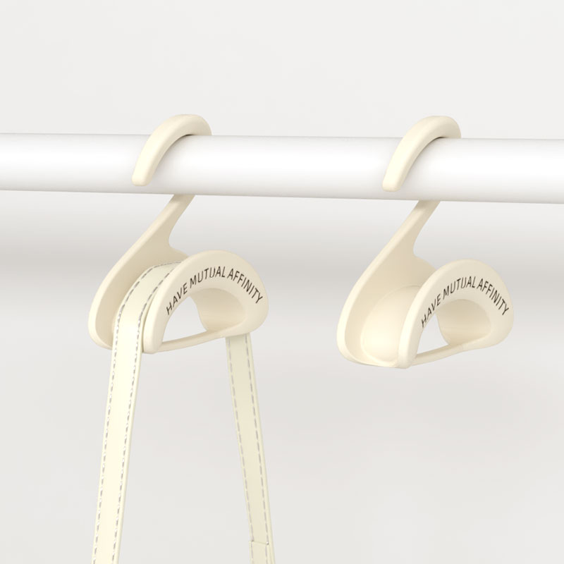 Bag Hanger - Wardrobe Organizer - Handbag Hanger - Clothes Hangers - Bag Storage - Coat Rack - Wardrobe Accessories - Shoulder Bag Holder - Bag Rack - Handbag Organizer - White - 5 pieces - Image 1