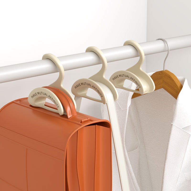 Bag Hanger - Wardrobe Organizer - Handbag Hanger - Clothes Hangers - Bag Storage - Coat Rack - Wardrobe Accessories - Shoulder Bag Holder - Bag Rack - Handbag Organizer - White - 5 pieces - Image 4