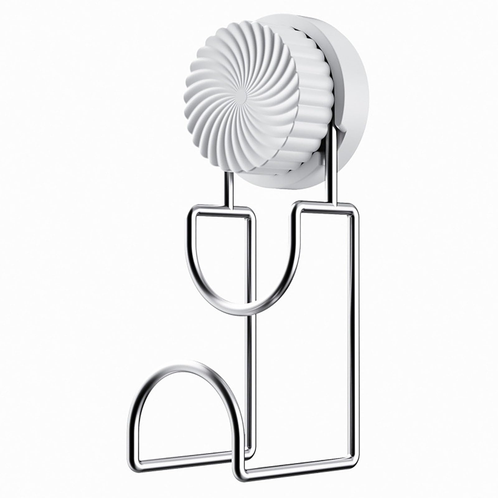 Bathroom Hooks - Towel Hook - Bathroom Accessories - Suction Cup Hooks - Sponge Holder - Kitchen Accessories - Hanging Hooks - Bathroom Organizer - Wall Hook - No Drilling - White - 1 Piece - Image 1