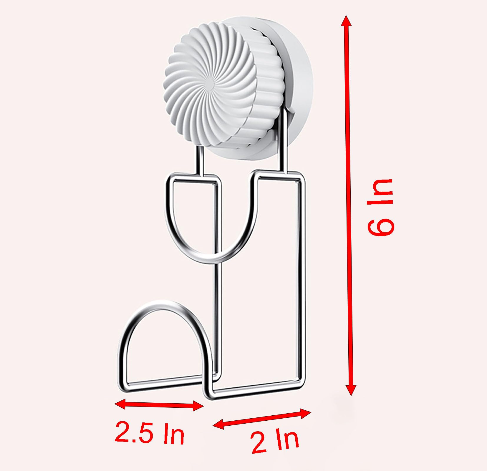 Bathroom Hooks - Towel Hook - Bathroom Accessories - Suction Cup Hooks - Sponge Holder - Kitchen Accessories - Hanging Hooks - Bathroom Organizer - Wall Hook - No Drilling - White - 1 Piece - Image 2