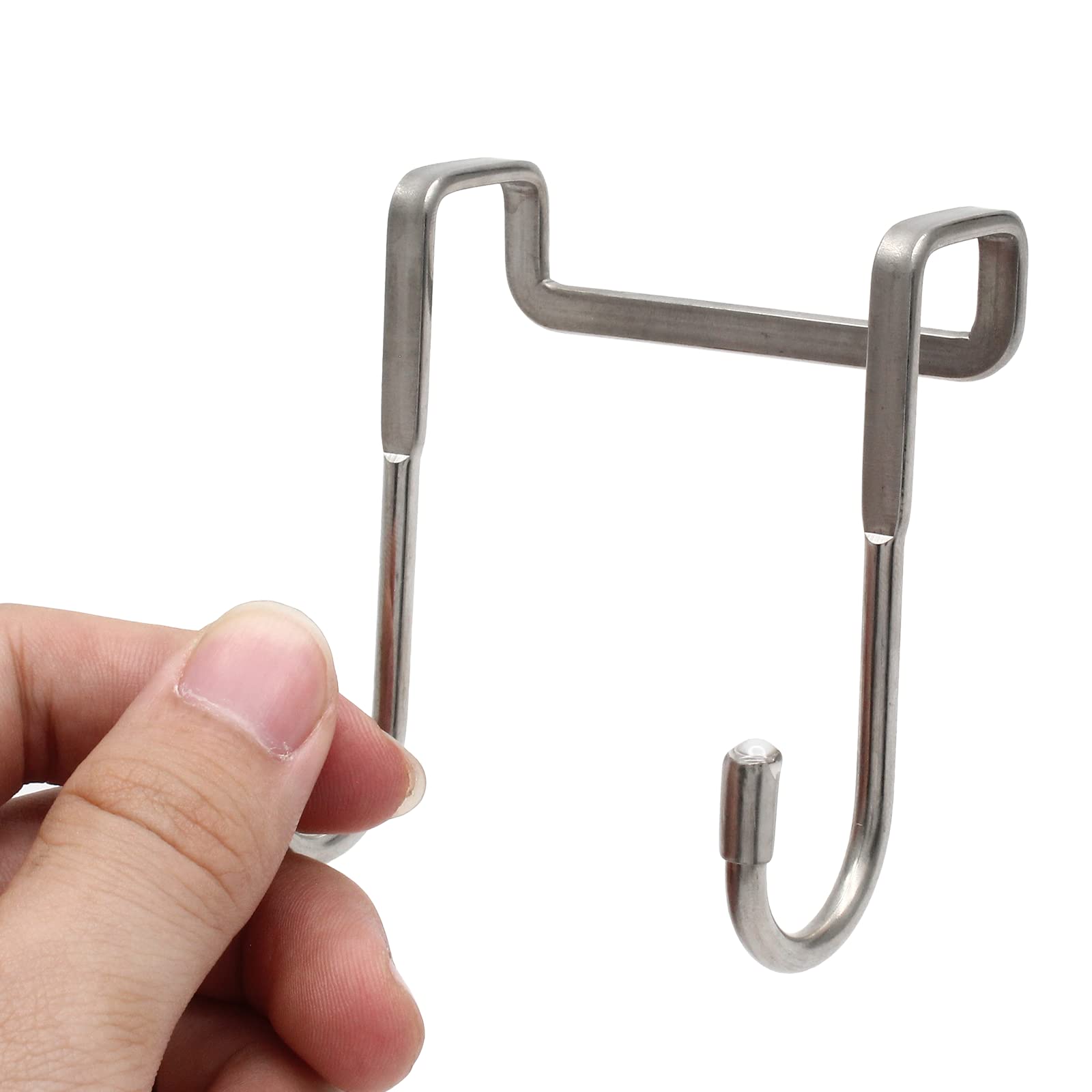 Door Hook - Coat Rack - Door Hanger - Towel Hook - Bathroom Accessories - Kitchen Accessories - Clothes Hook - Hanging Hooks - Door Coat Rack - Stainless Steel Hooks - No Drilling - Stainless Steel - 6 Pieces - Image 5