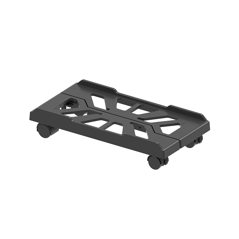 PC Stand with Wheels - Computer Holder - CPU Trolley - Mobile - PC Cart - Desktop Stand - Computer Case Holder - Gaming Setup - Office Supplies - Floor Stand - Computer Accessories - Adjustable Width - Black - 1 Piece - Image 1