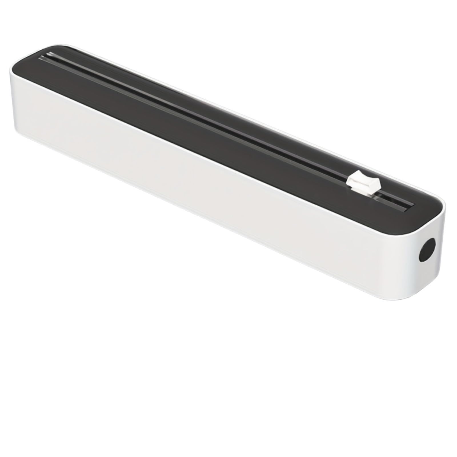 Foil Cutter - Cling Film Dispenser - Aluminum Foil Holder - Foil Cutter - Kitchen Drawer Organizer - Paper Towel Holder - Wrapping Paper Cutter - Baking Paper Holder - Refillable Foil Holder - Kitchen Gadgets - Compact Design - White - 1 Piece - Image 1