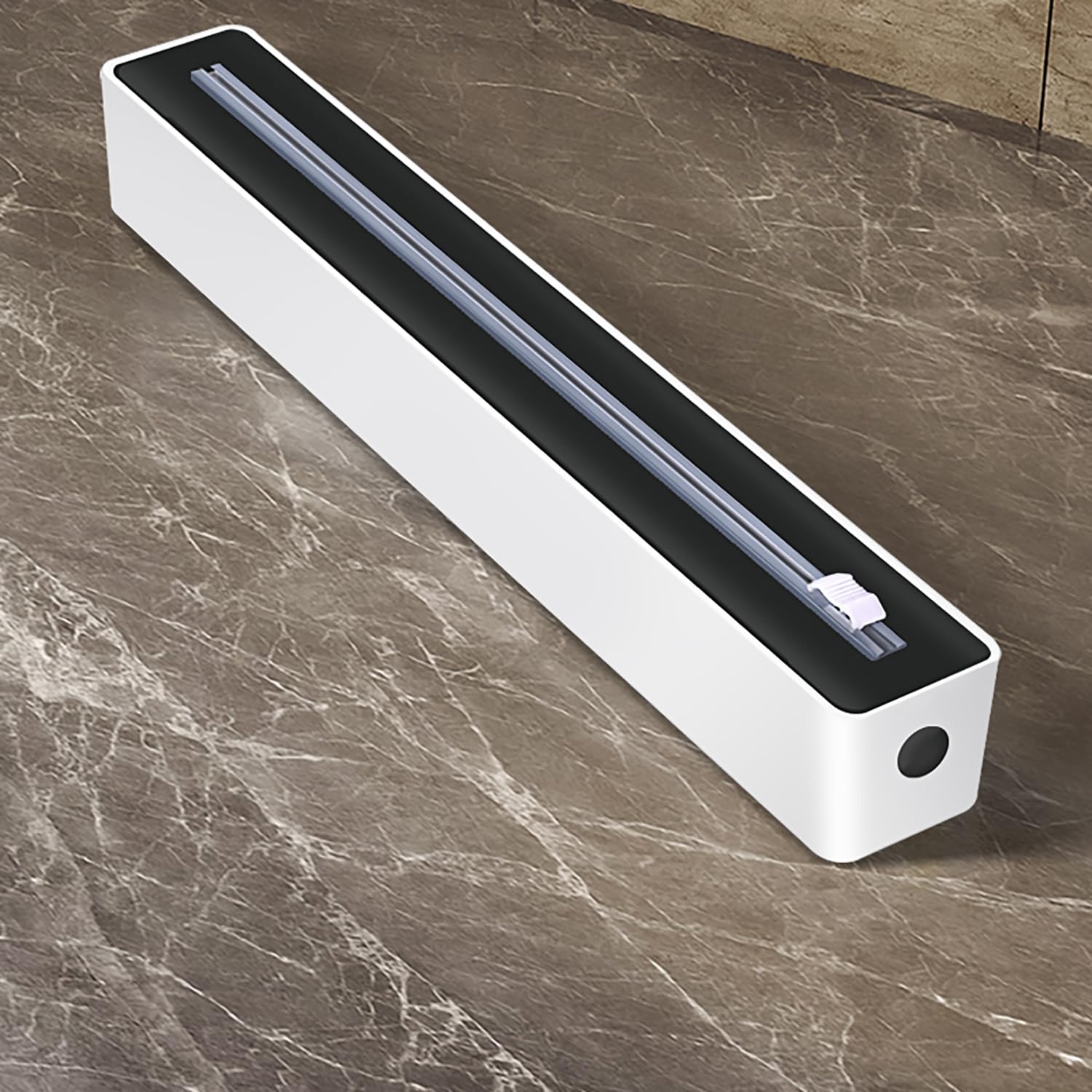 Foil Cutter - Magnetic Cling Film Dispenser - Aluminum Foil Holder - Foil Cutter - Fridge Organizer - Kitchen Drawer Organizer - Paper Towel Holder - Wrapping Paper Cutter - Refillable Foil Holder - Kitchen Gadgets - Safe - White - 1 Piece - Image 8