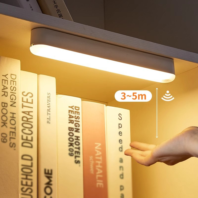 Closet Lighting - Night Light with Motion Sensor - LED Lamp - Kitchen Lighting - Stair Lighting - Wireless - Wardrobe Lighting - Indoor Wall Lamp - Bedside Lamp - Bedroom Accessories - Magnetic - Warm White Light - White - 1 Piece - Image 4