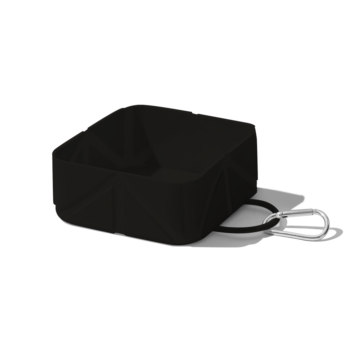 Foldable Dog Food Bowl - Dog Drinking Bowl - Dog Bowl - Travel Bowl - Water Bowl - Food Bowl - Dog Supplies - Hiking - Camping - On the Go - Silicone Bowl - Portable Food Bowl - Dog Accessories - Black - 1 Piece - Image 1