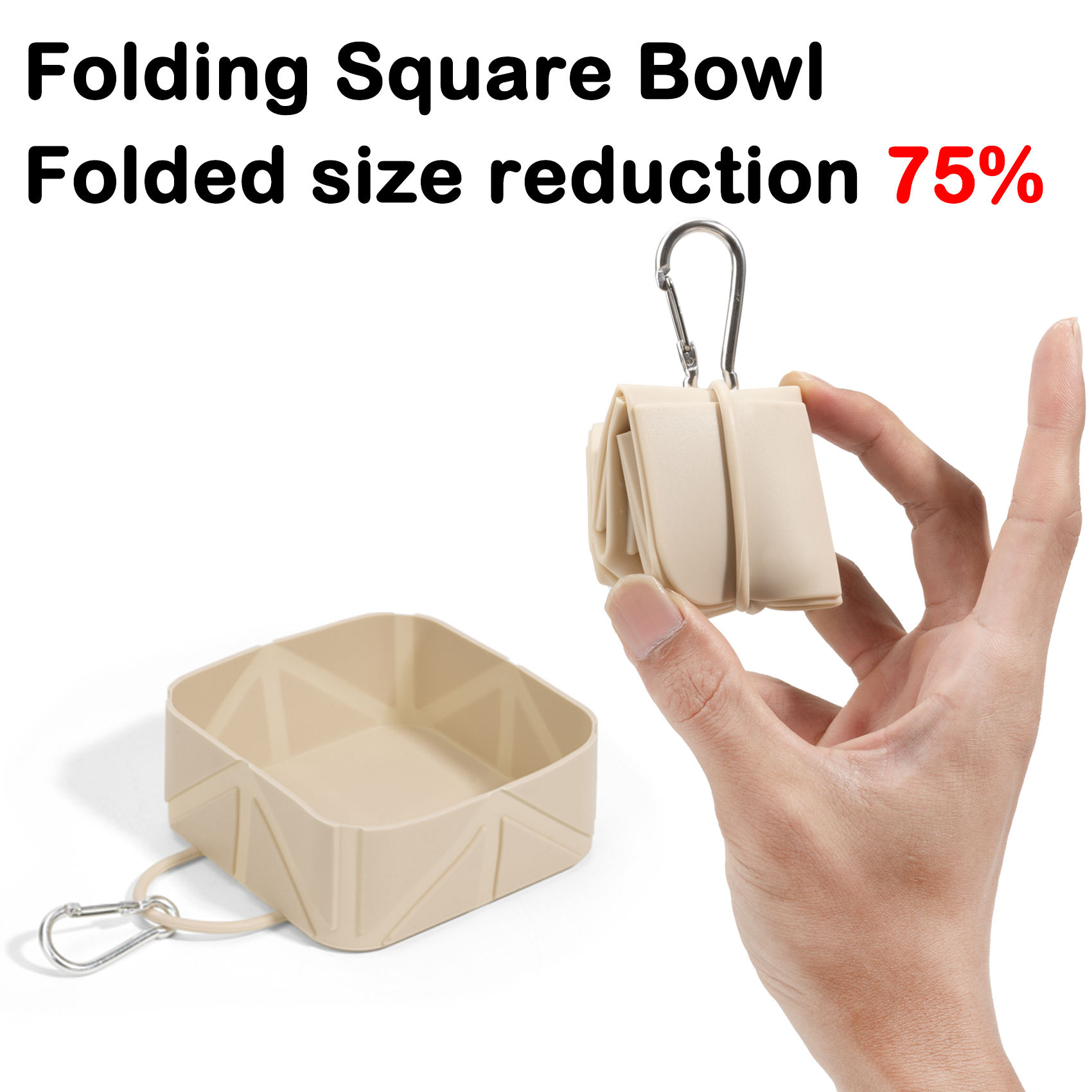 Foldable Dog Food Bowl - Dog Drinking Bowl - Dog Bowl - Travel Bowl - Water Bowl - Food Bowl - Dog Supplies - Hiking - Camping - On the Go - Silicone Bowl - Portable Food Bowl - Dog Accessories - Cat Food Bowl - Puppy - Pastel Mix - Pack of 5 - Image 7